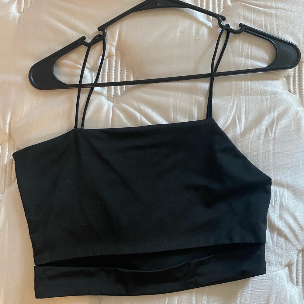 Black Tank with Slit